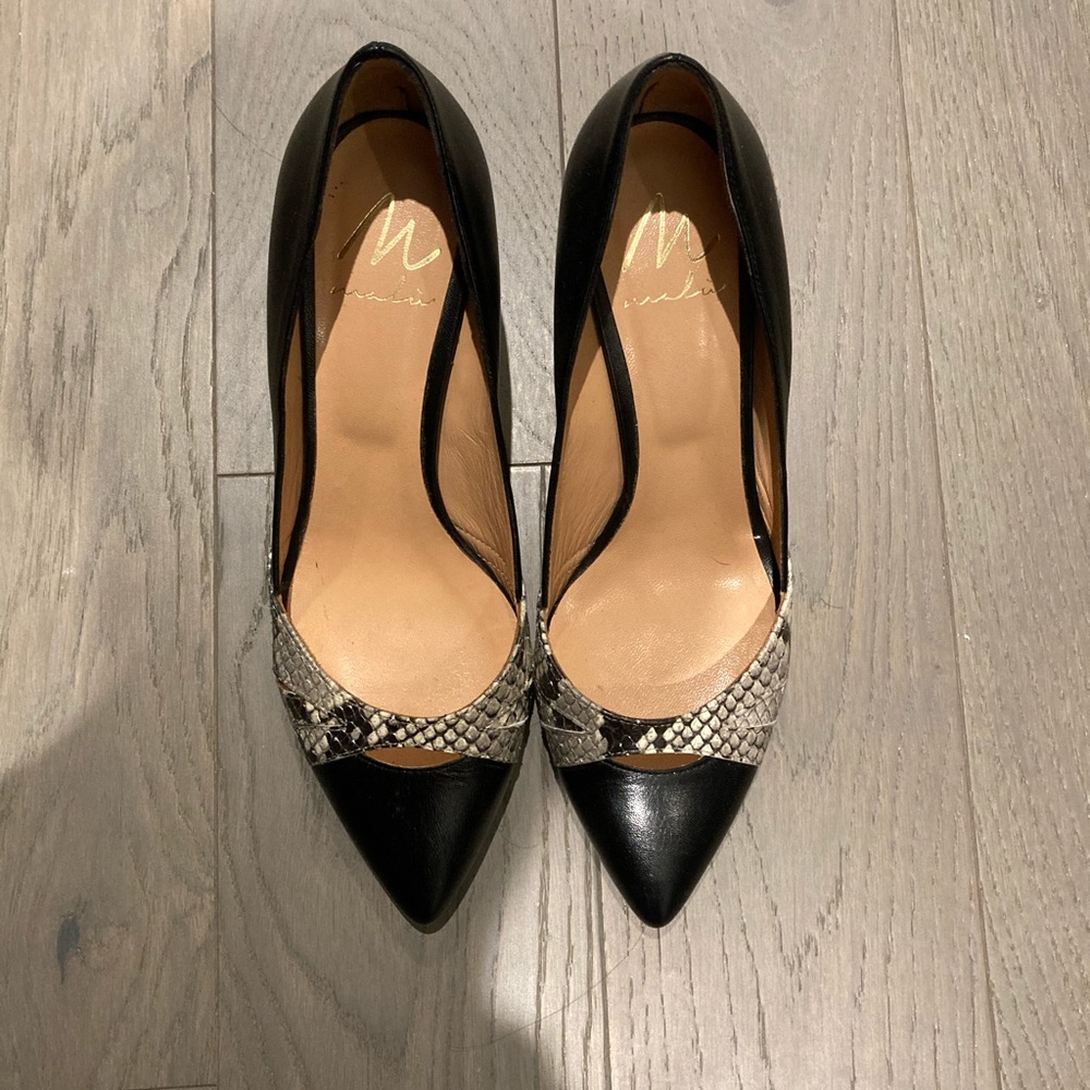 Black/python Italian pumps - Picture 9 of 10
